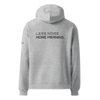 Athletic Heather oversized hoodie back view – The Pixel Wolf
