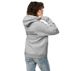 Athletic Heather oversized hoodie lifestyle back view worn by model – The Pixel Wolf