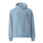 Carolina Blue oversized hoodie front flat view – The Pixel Wolf