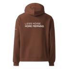 Chestnut oversized hoodie back view – The Pixel Wolf