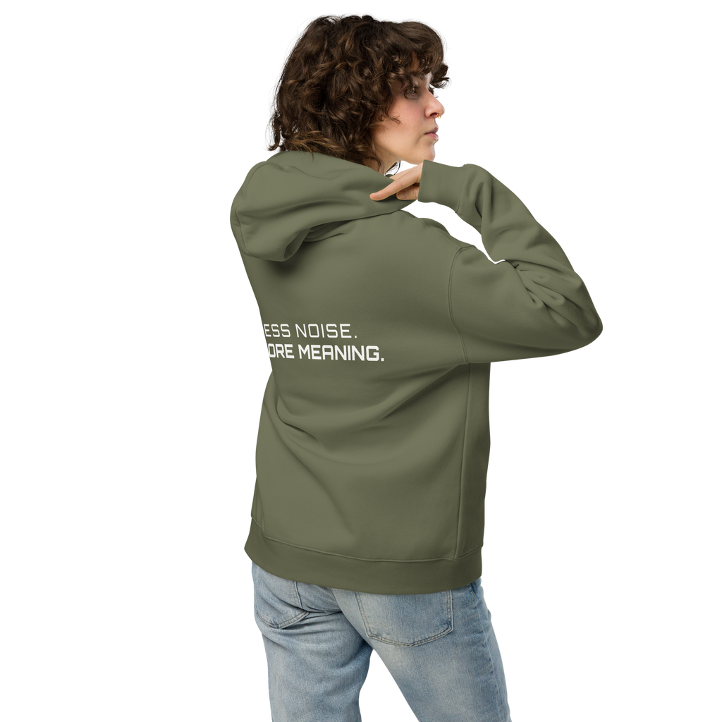 Cypress oversized hoodie lifestyle back view worn by model – The Pixel Wolf