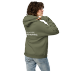 Cypress oversized hoodie lifestyle back view worn by model – The Pixel Wolf