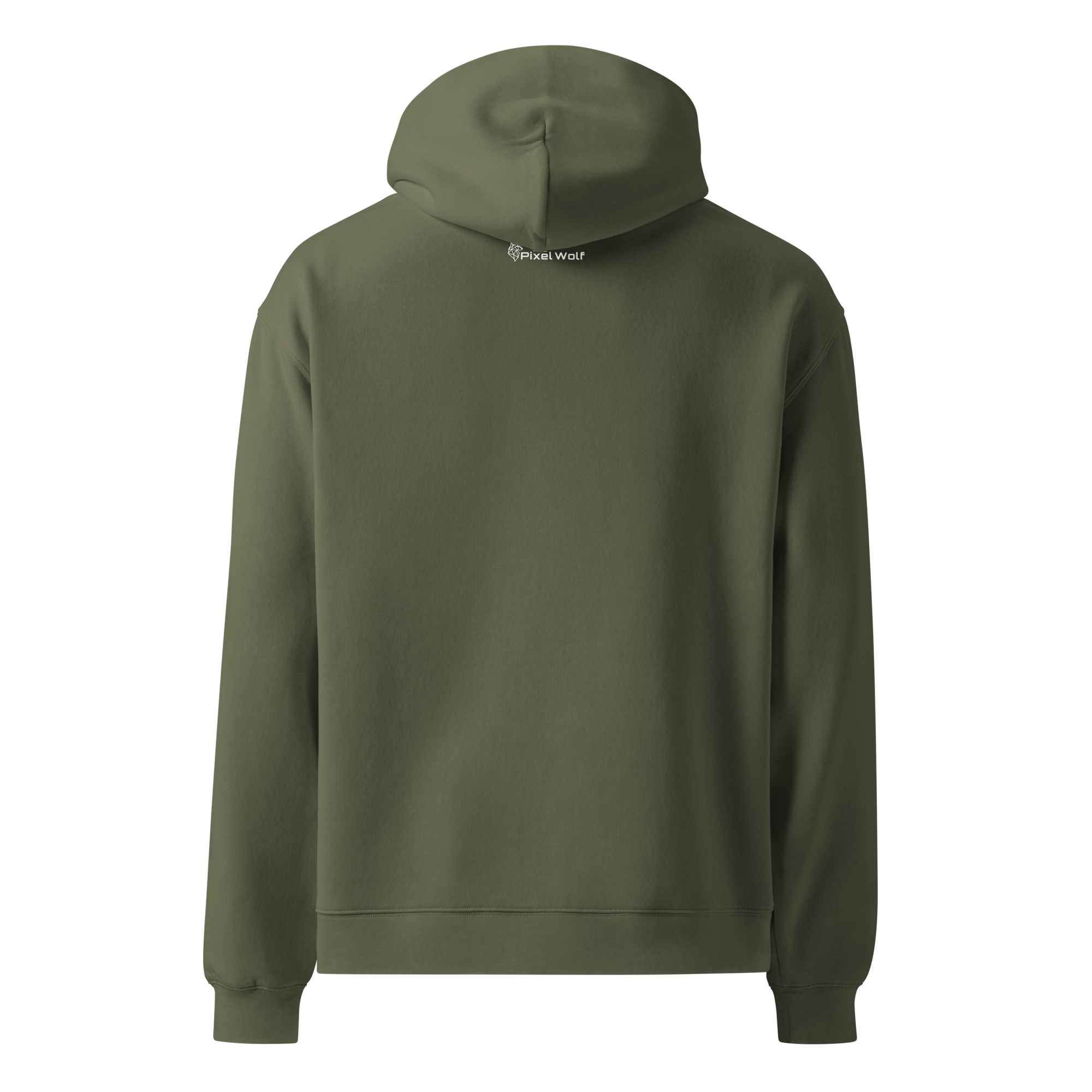 Cypress oversized hoodie back view with minimalist design