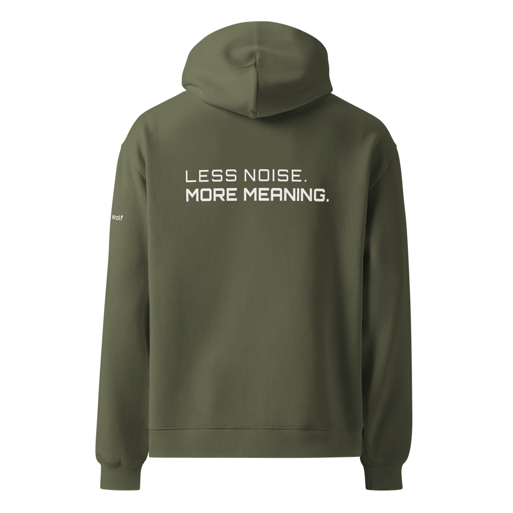 Cypress oversized hoodie back view – The Pixel Wolf