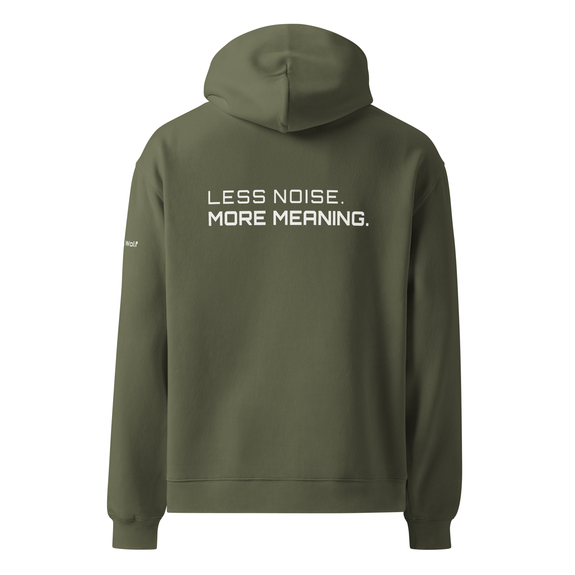 Cypress oversized hoodie back view – The Pixel Wolf