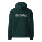 Pine Green oversized hoodie back view – The Pixel Wolf