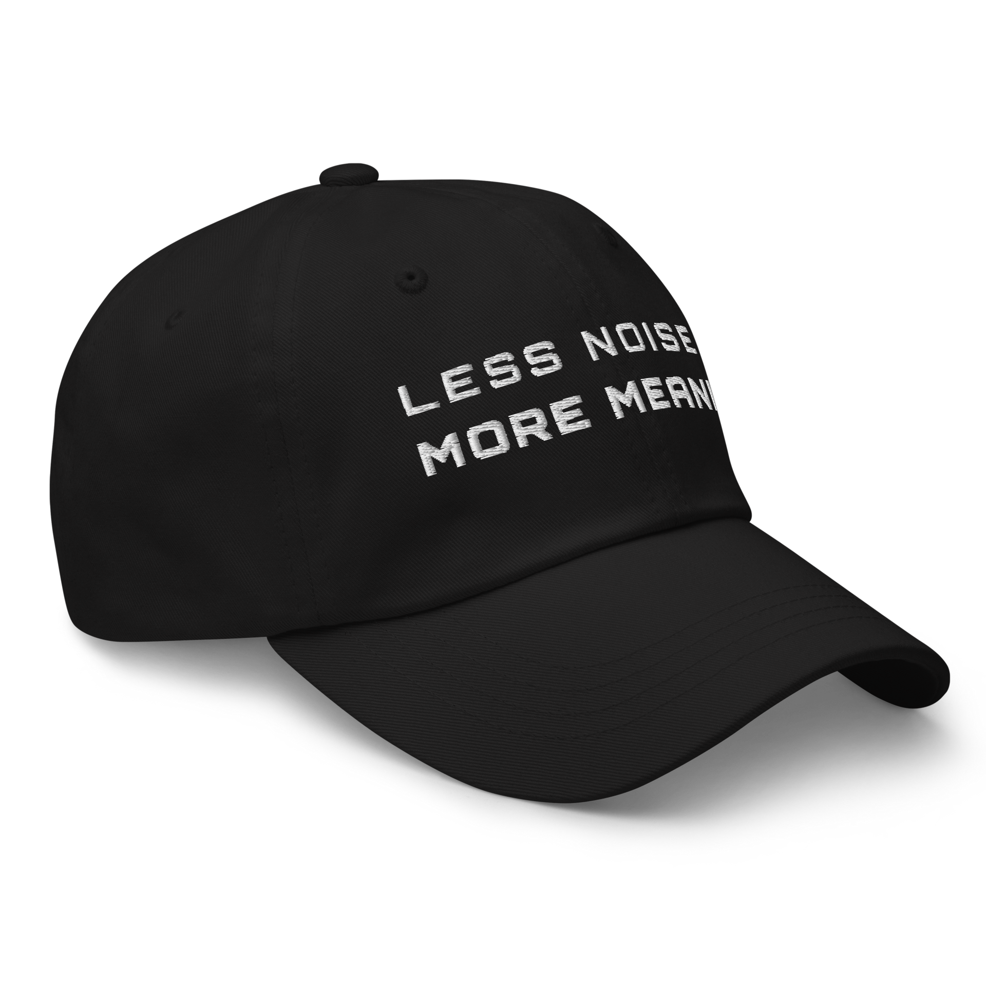 Classic Cap – Less Noise More Meaning | The Pixel Wolf