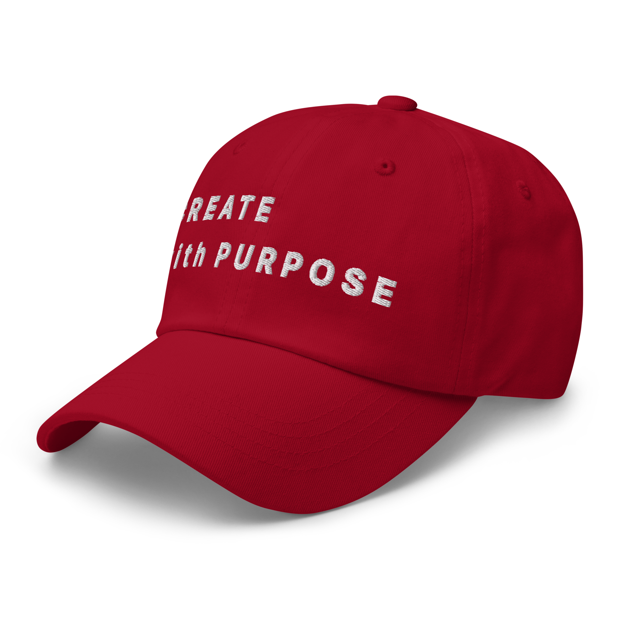 Cranberry Classic Cap – CREATE WITH PURPOSE side view