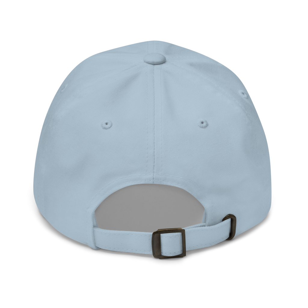 Light Blue Classic Cap – LESS NOISE MORE MEANING back view