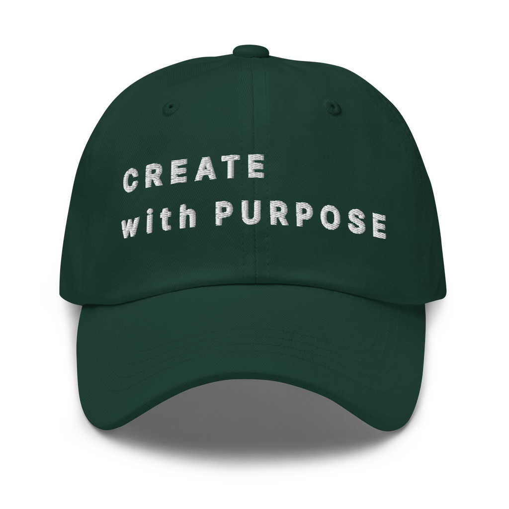 Spruce Classic Cap – CREATE WITH PURPOSE front view