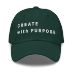 Spruce Classic Cap – CREATE WITH PURPOSE front view