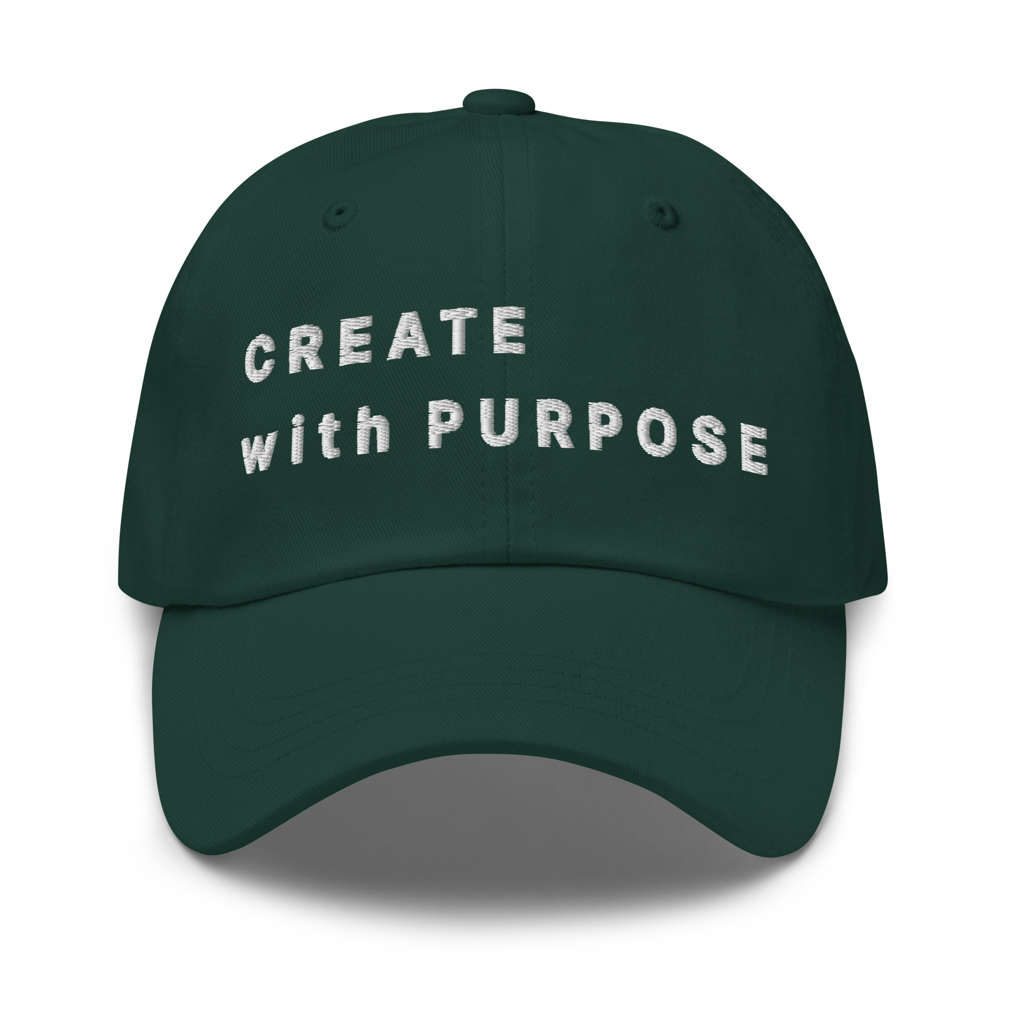 Spruce Classic Cap – CREATE WITH PURPOSE front view