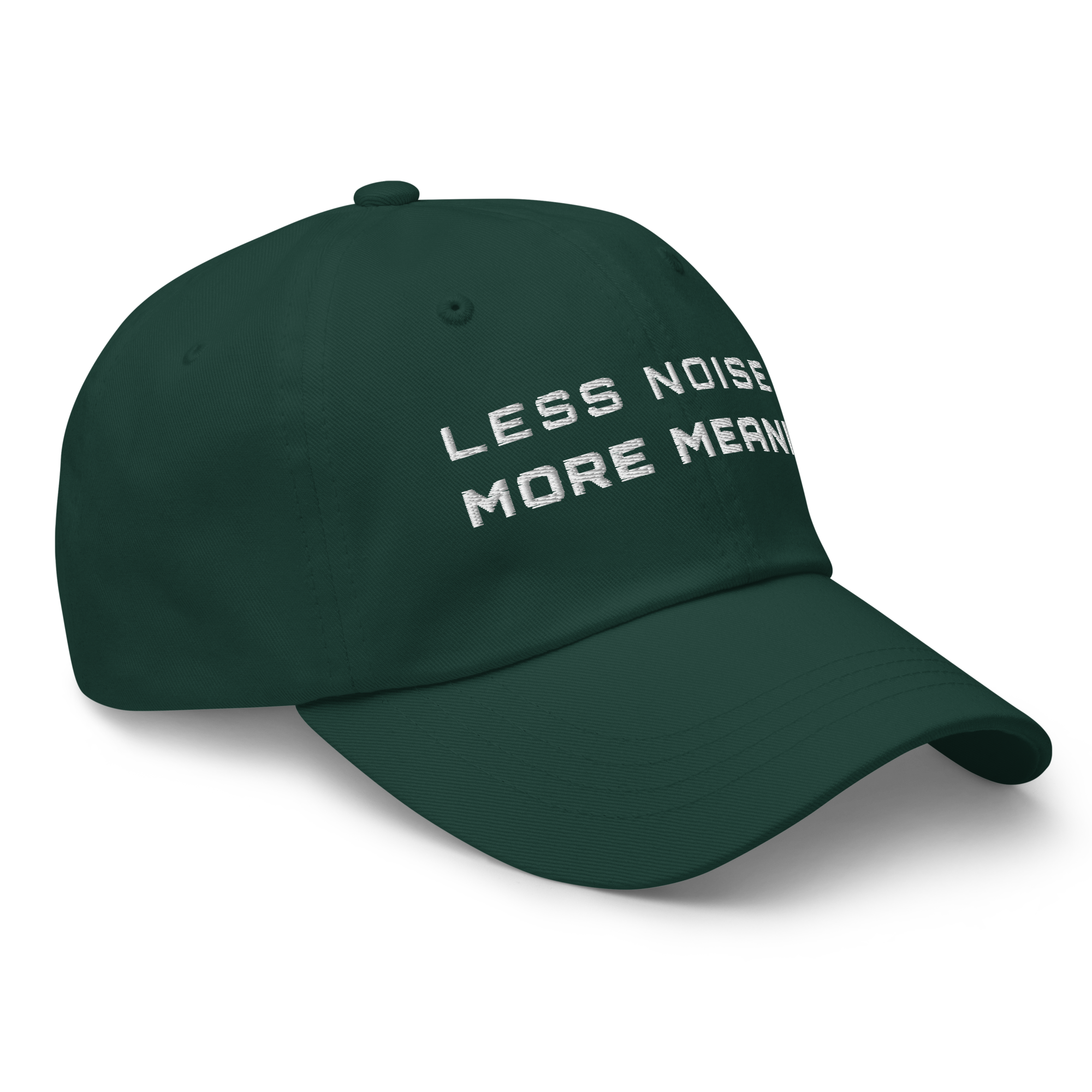 Spruce Classic Cap – LESS NOISE MORE MEANING side view