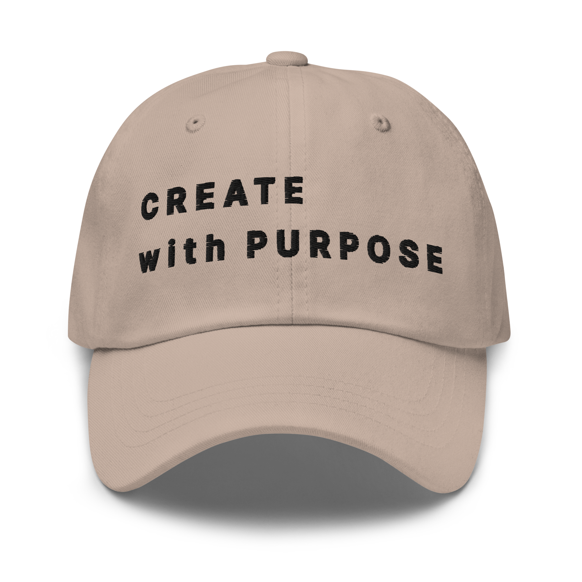 Stone Classic Cap – CREATE WITH PURPOSE front view