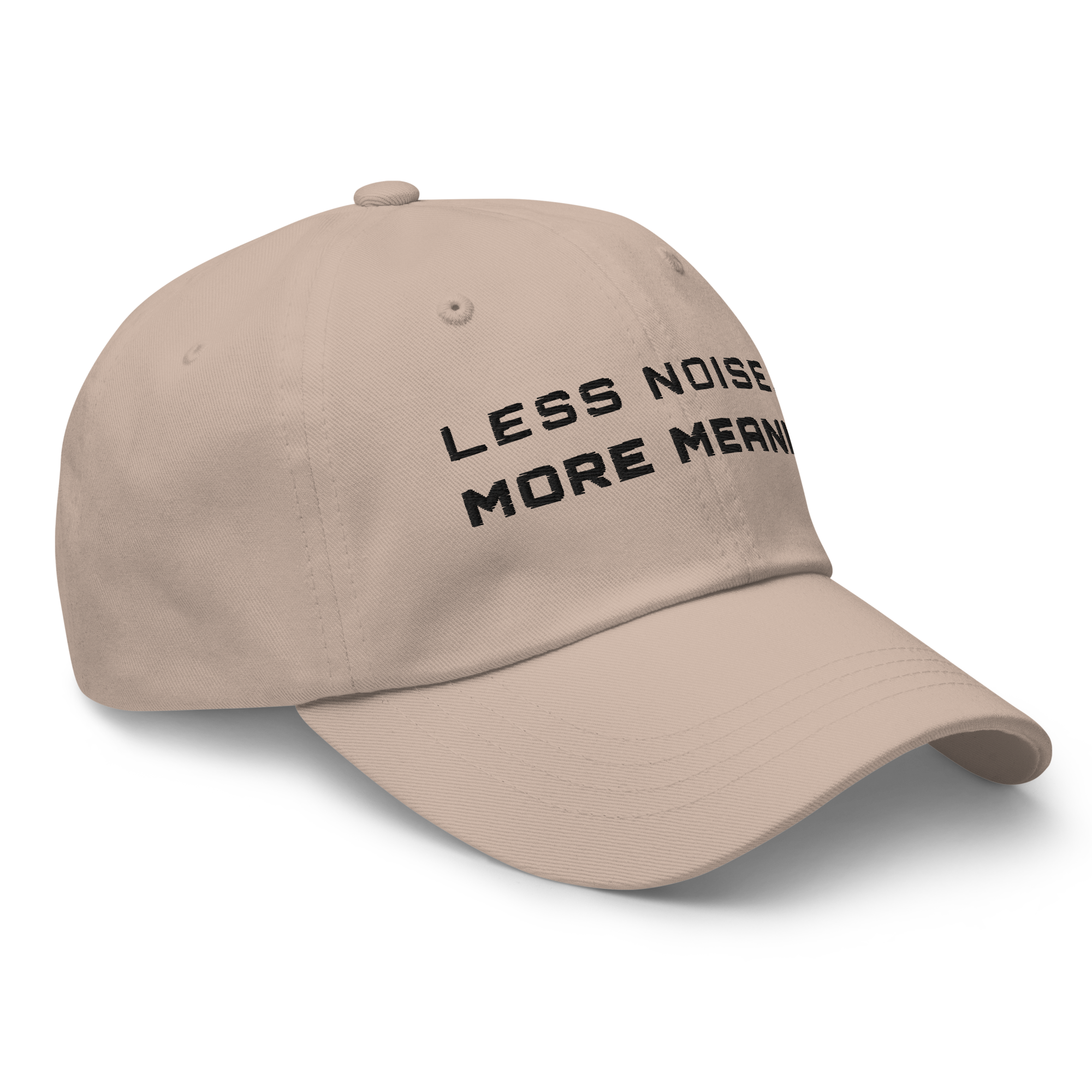 Stone Classic Cap – LESS NOISE MORE MEANING side view