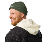 Cypress fisherman beanie lifestyle view with minimalist outfit – The Pixel Wolf