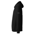 Black eco hoodie left side view – The Pixel Wolf