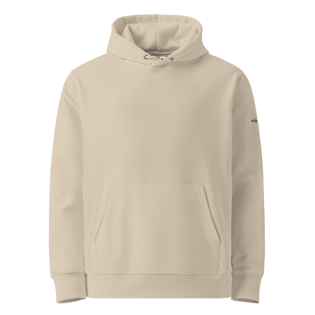 Desert Dust eco hoodie front view – The Pixel Wolf