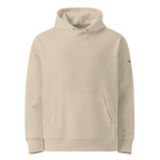 Desert Dust eco hoodie front view – The Pixel Wolf