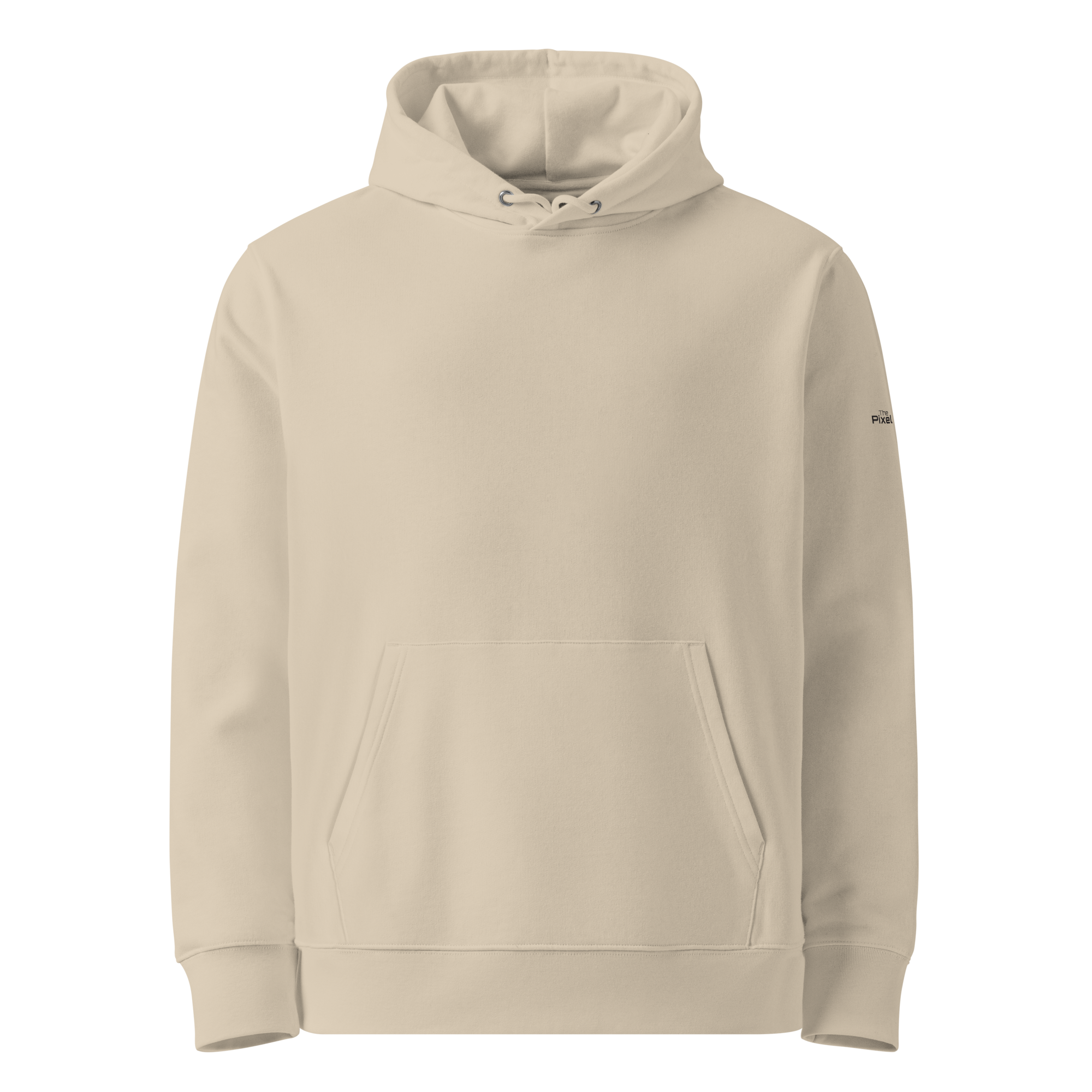 Desert Dust eco hoodie front view – The Pixel Wolf