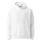 White eco hoodie front view – The Pixel Wolf