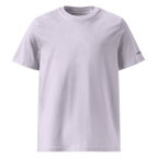 Lavender organic cotton t-shirt front flat view – The Pixel Wolf