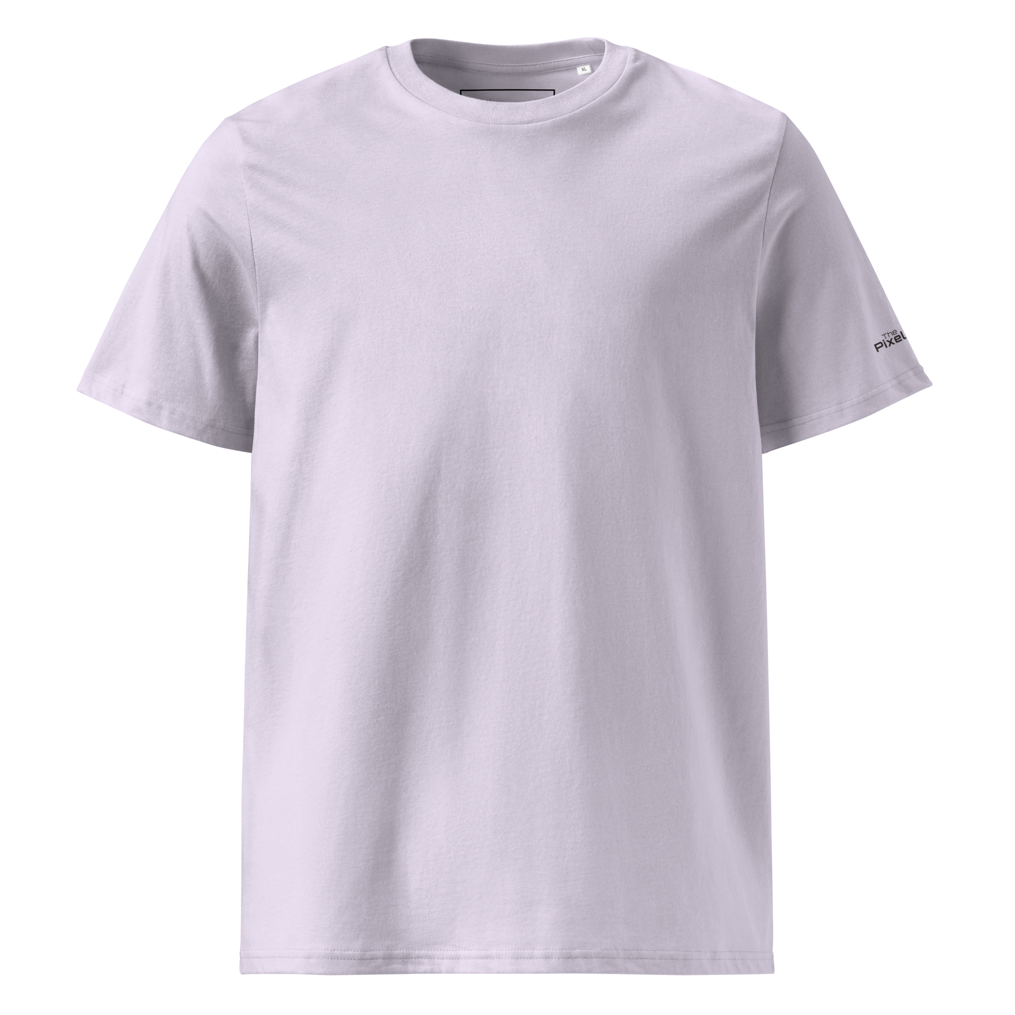 Lavender organic cotton t-shirt front flat view – The Pixel Wolf