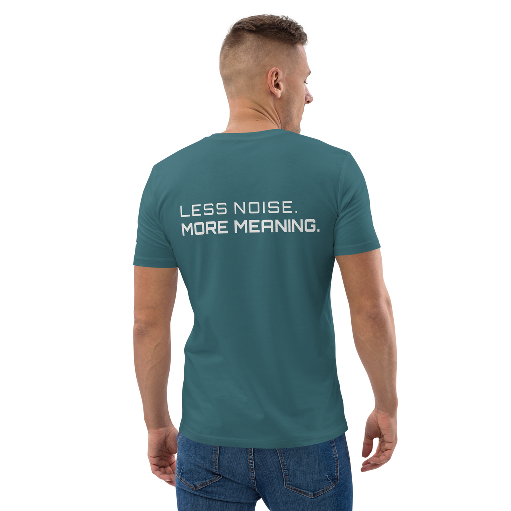 Stargazer organic cotton t-shirt lifestyle worn by model – The Pixel Wolf