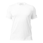 White eco t-shirt front view – The Pixel Wolf