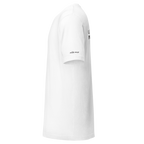 White eco t-shirt left side view – The Pixel Wolf